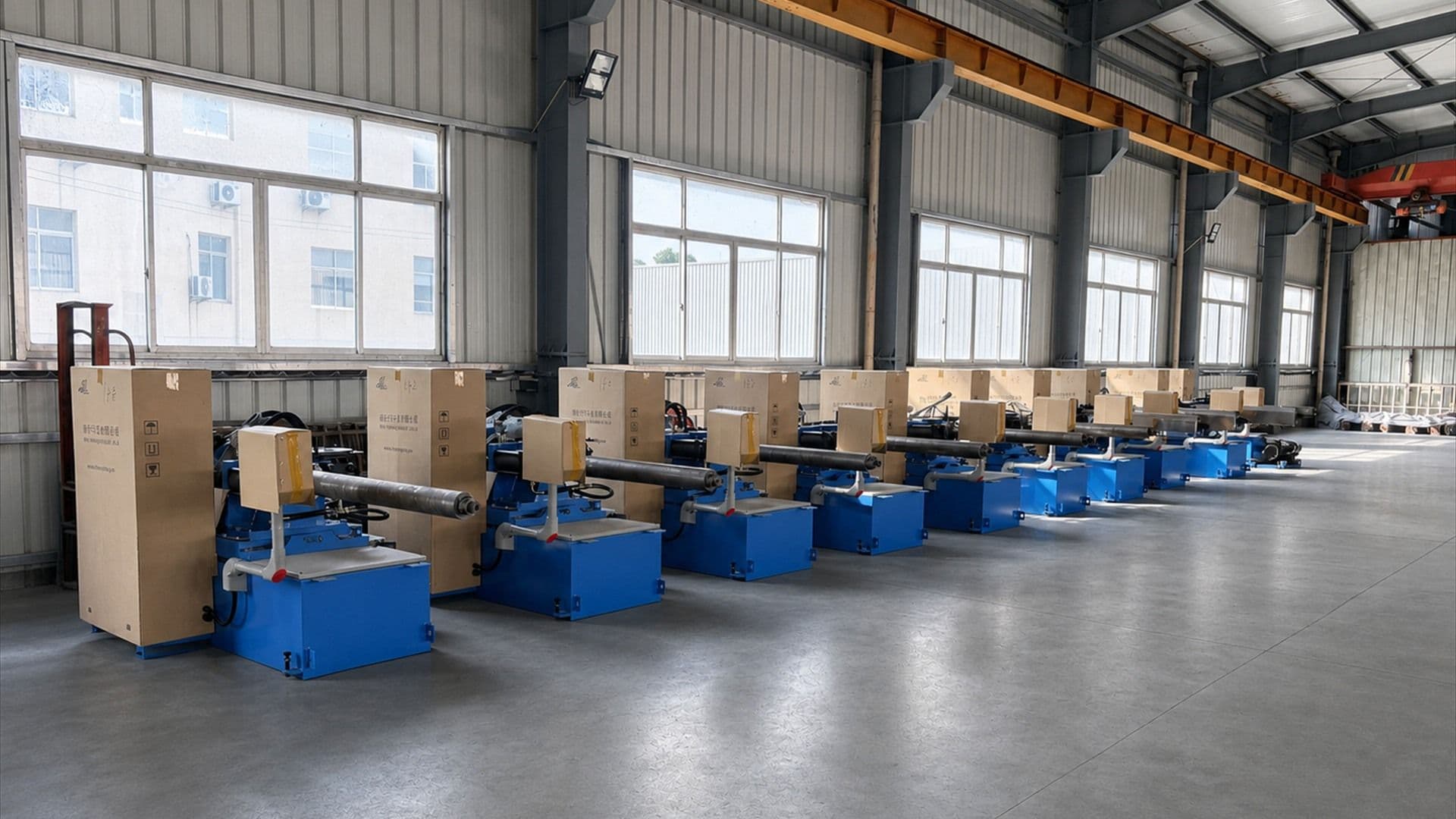 Shoe machines assembled along the Xingzhong production line