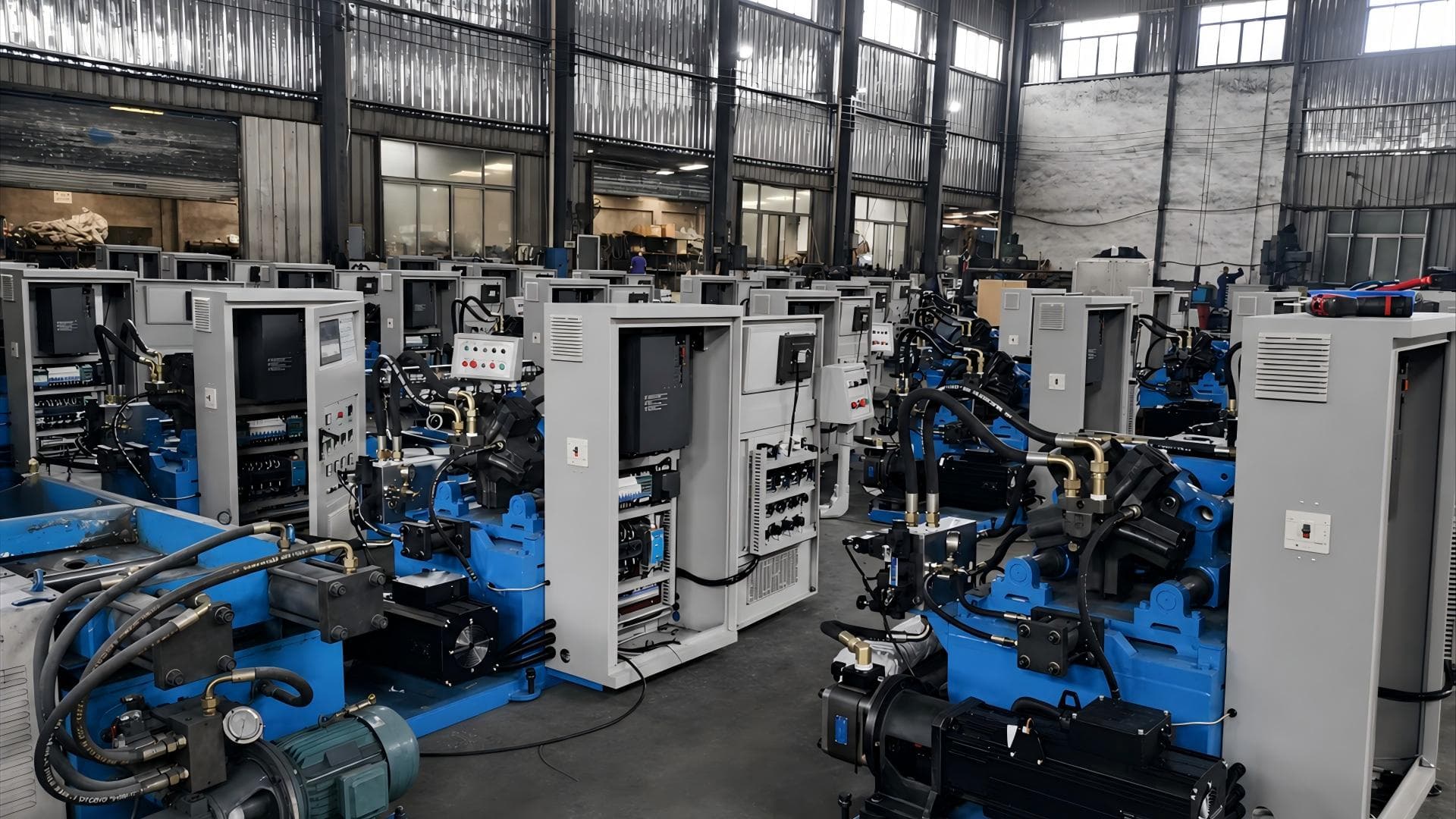 Direct injection shoe machine control systems in production
