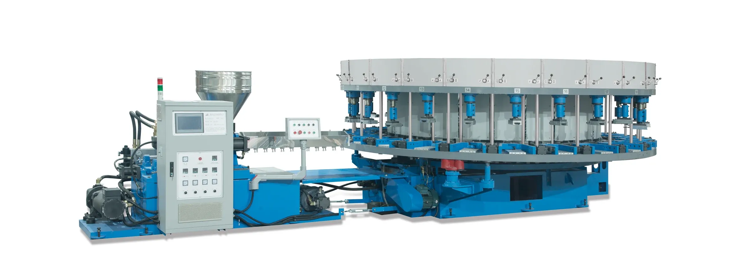 XZ-988/16-20-24-AS(C) automatic rotary shoe injection molding machine